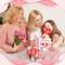 Mother's Day Foam Stickers, 300pcs Themed Hearts Tulip Flowers for DIY Craft Gift Cards Box Party Decoration